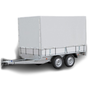 Aanhangwagen met huif 750KG (alum)